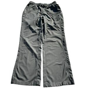 Purple Label by Healing Hands Black Wide Leg Pull On  Scrub Pants Size S Tall